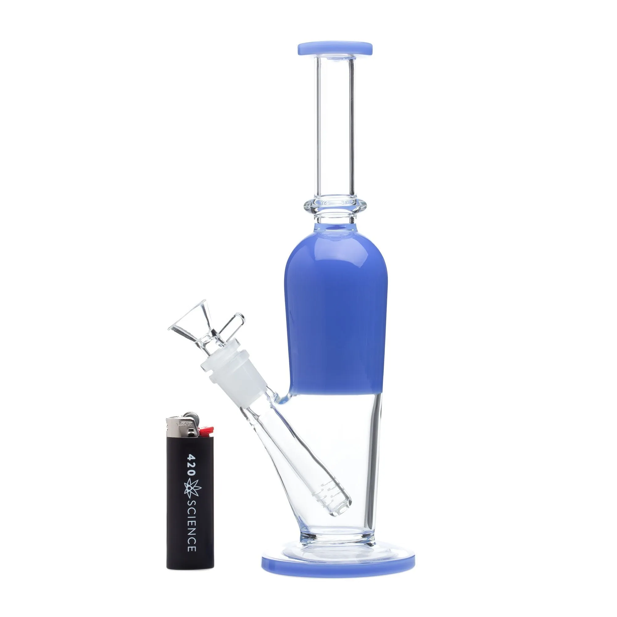 10in Elegant Straight Bubbler Bong