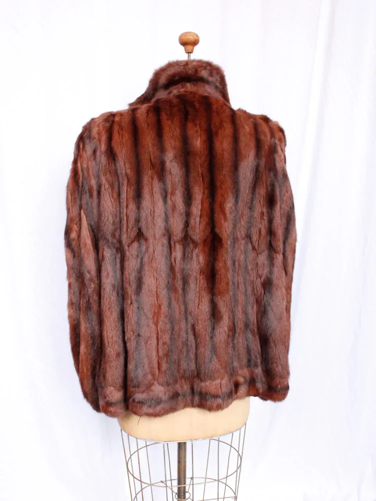 1940s Marmot Fur Cape with Muff - o/s