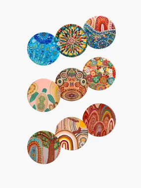 Aboriginal Beautiful Journey Coaster 9 Pack Value Bundle