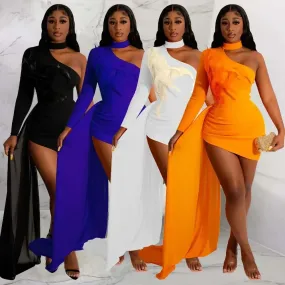 Alishah Feather Bodycon Evening Dresses