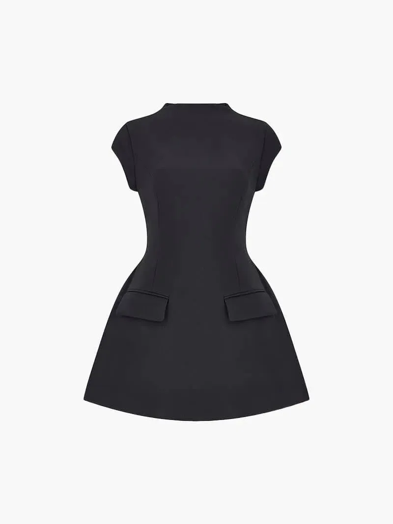 Amelina – Charming front pockets – Mini dress