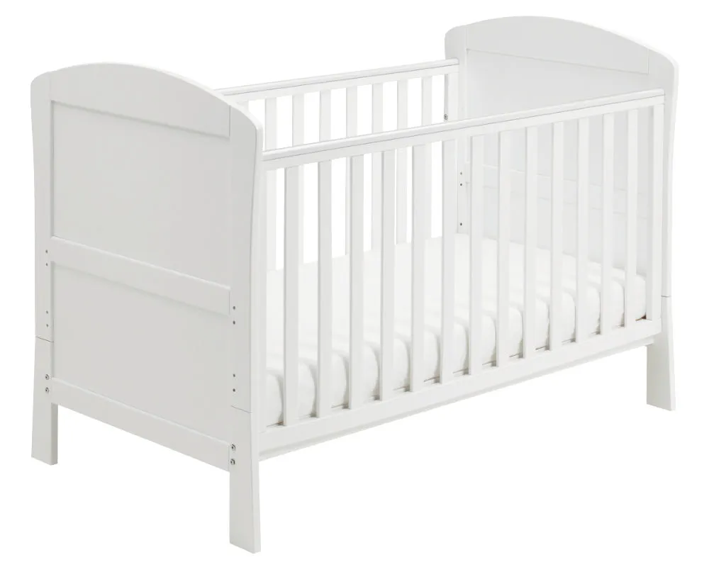 Aston Drop Side Cot Bed - White