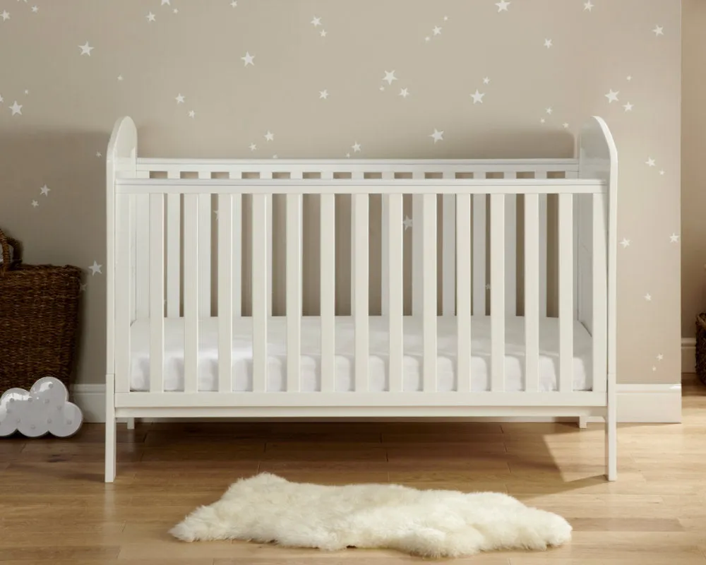 Aston Drop Side Cot Bed - White