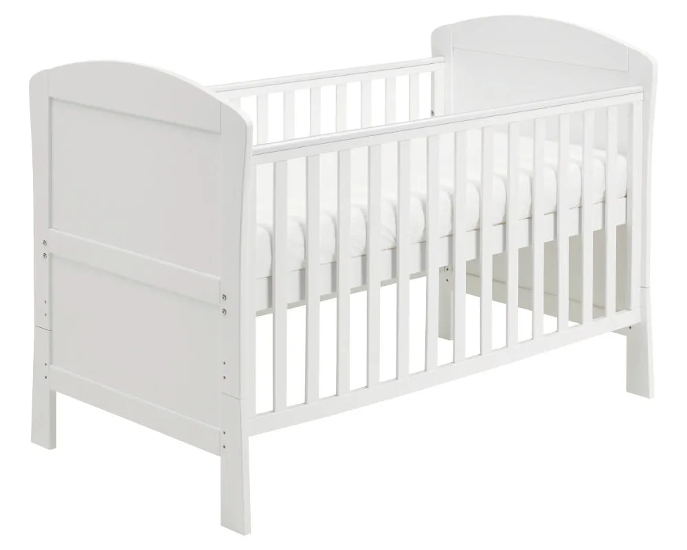 Aston Drop Side Cot Bed - White