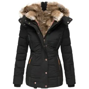 Audrey - Warm Winter Coat with Fur Lining