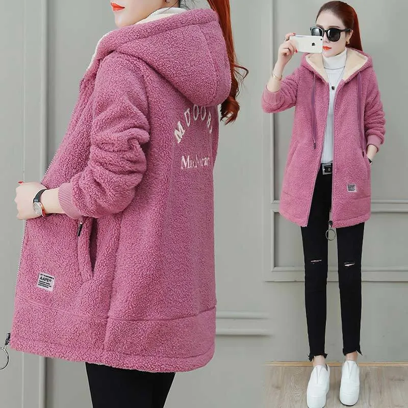 Autumn Winter Faux Lamb Fur Coat Cardigan – Cozy & Stylish Outerwear for Cold Weather