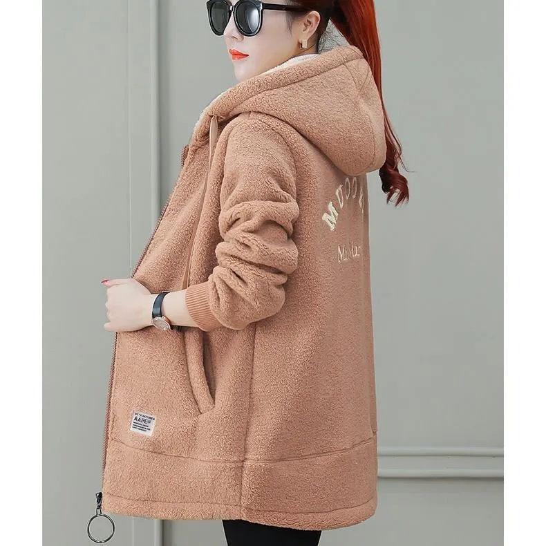 Autumn Winter Faux Lamb Fur Coat Cardigan – Cozy & Stylish Outerwear for Cold Weather