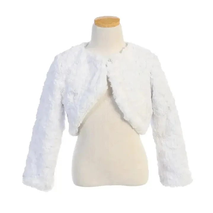 Baby Cuddle Bolero - Champagne Faux Fur