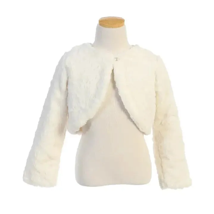 Baby Cuddle Bolero - Champagne Faux Fur