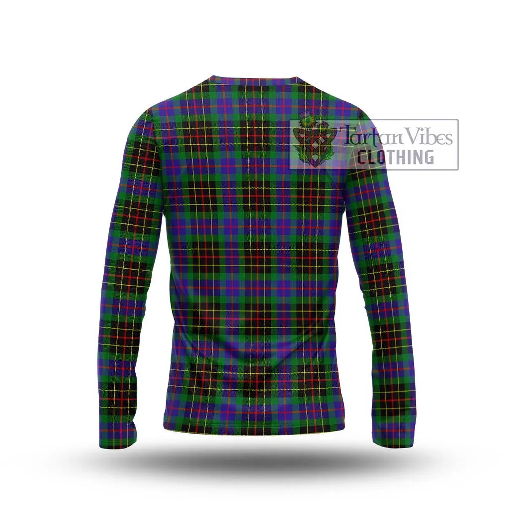 Brodie Hunting Modern Tartan Long Sleeve T-Shirt with Family Crest DNA In Me Style