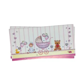 Cartoon Printed Shagun Cash Envelopes for Baby Shower Gifting (Pack of 10)