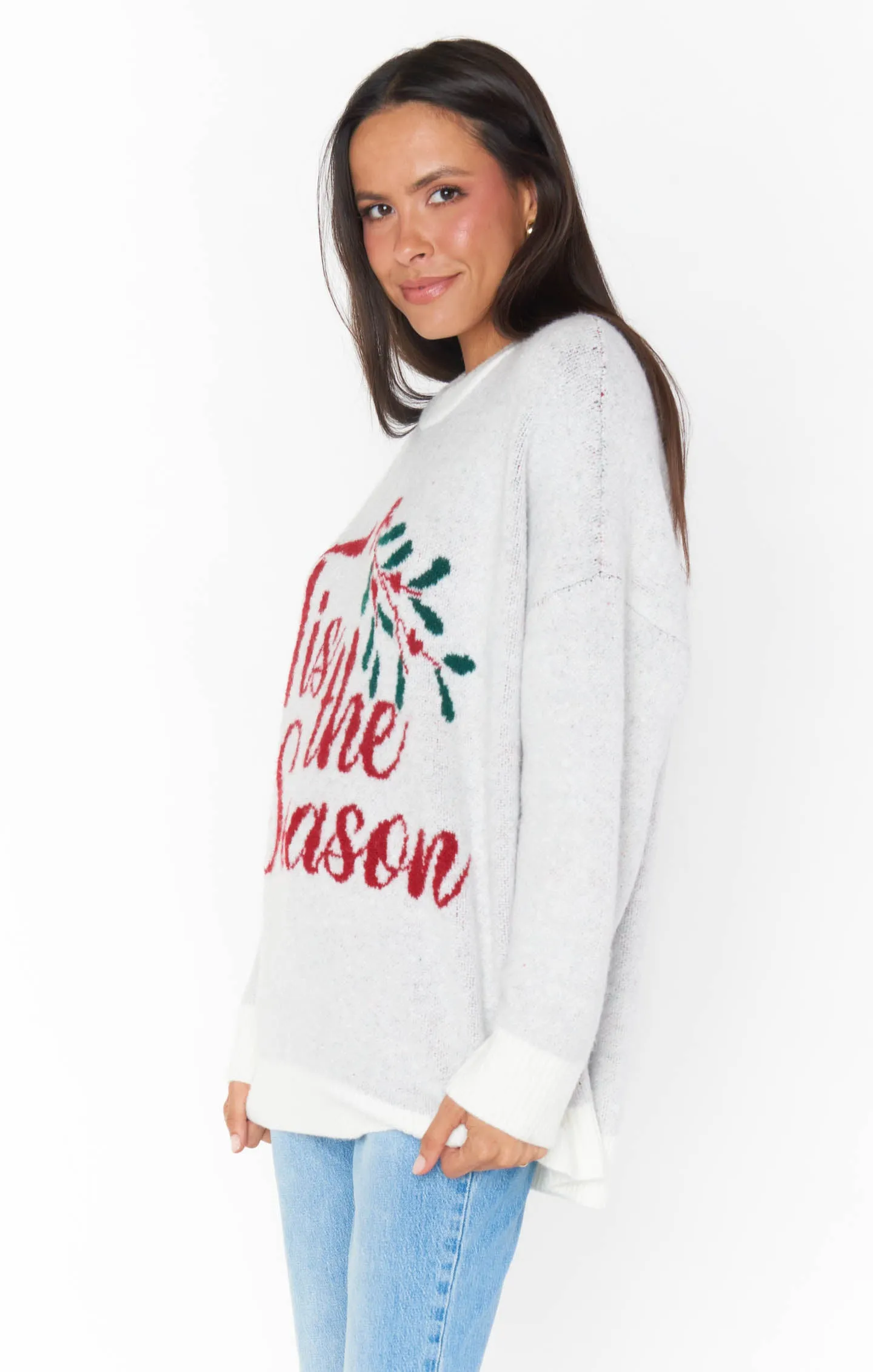 Classic Crewneck Sweater- Season Graphic Knit