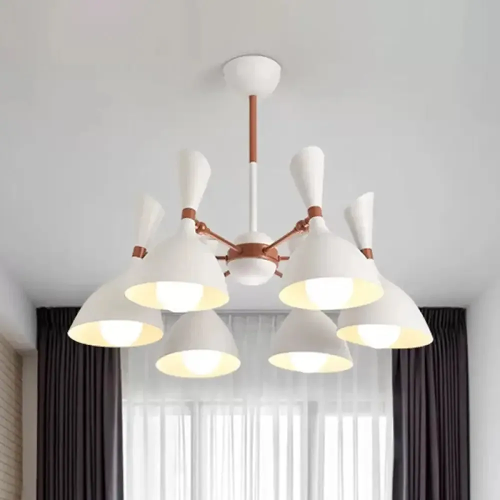 Contemporary Monochrome Kindergarten Pendant Chandelier for Living Room