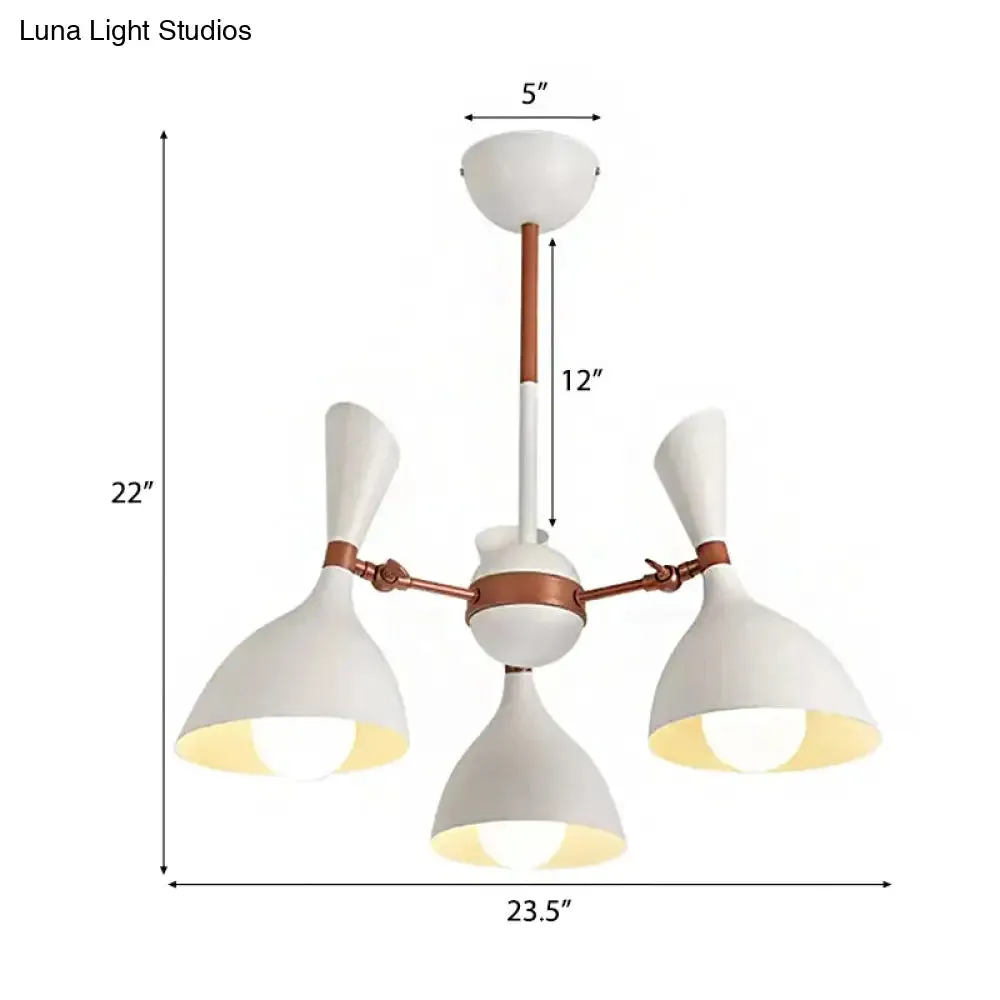 Contemporary Monochrome Kindergarten Pendant Chandelier for Living Room