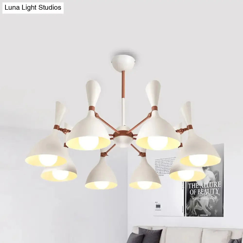Contemporary Monochrome Kindergarten Pendant Chandelier for Living Room