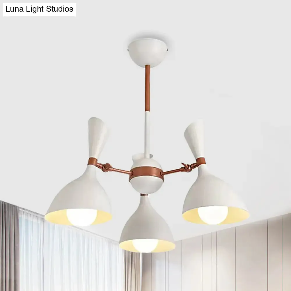 Contemporary Monochrome Kindergarten Pendant Chandelier for Living Room