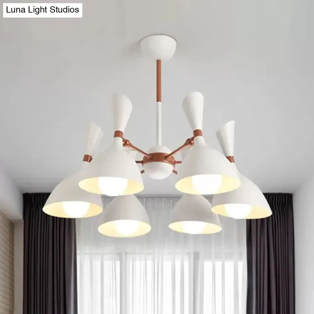 Contemporary Monochrome Kindergarten Pendant Chandelier for Living Room