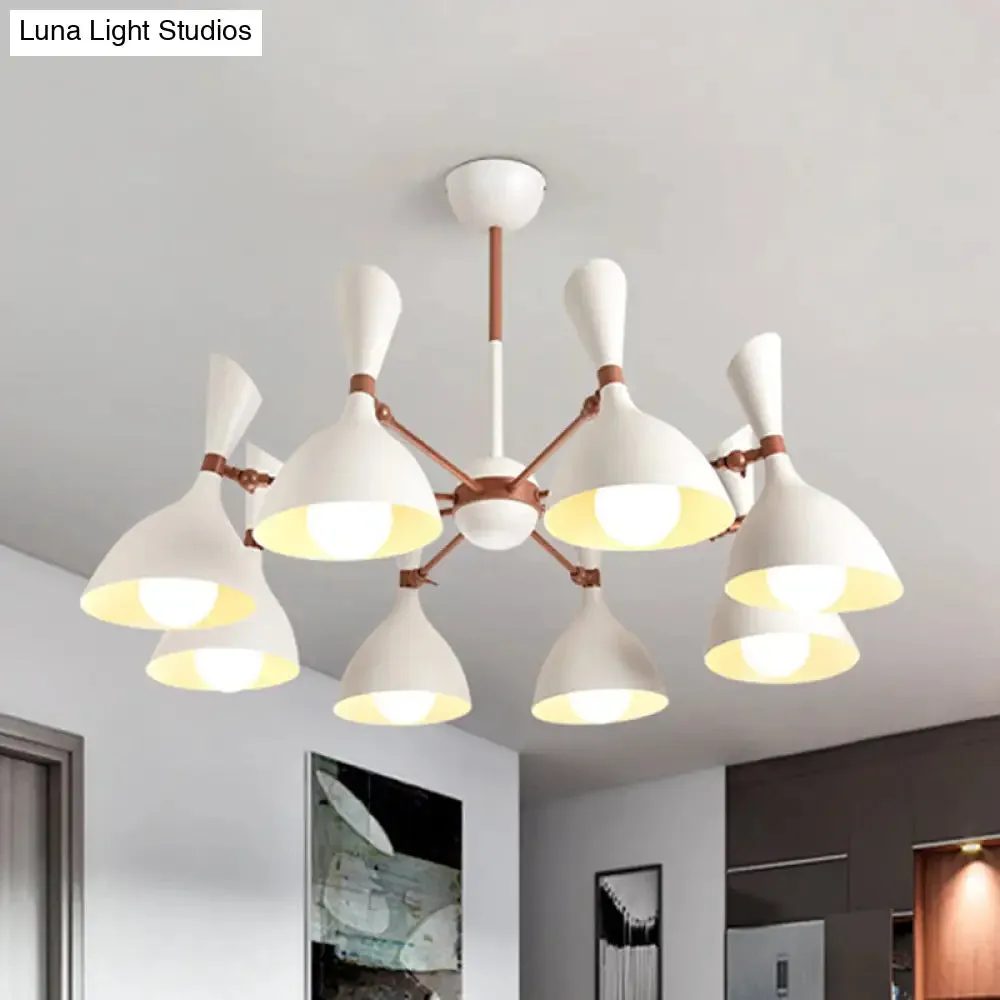 Contemporary Monochrome Kindergarten Pendant Chandelier for Living Room