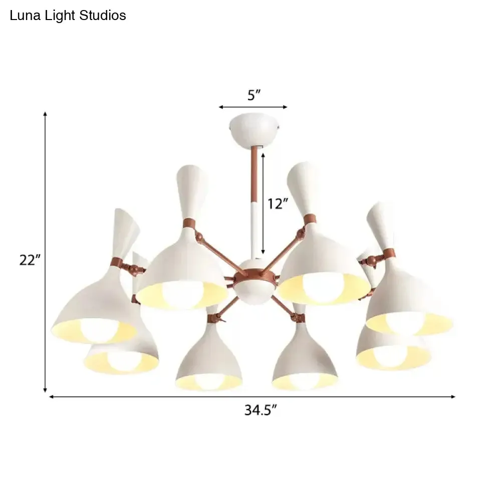 Contemporary Monochrome Kindergarten Pendant Chandelier for Living Room