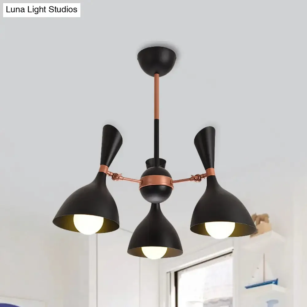 Contemporary Monochrome Kindergarten Pendant Chandelier for Living Room