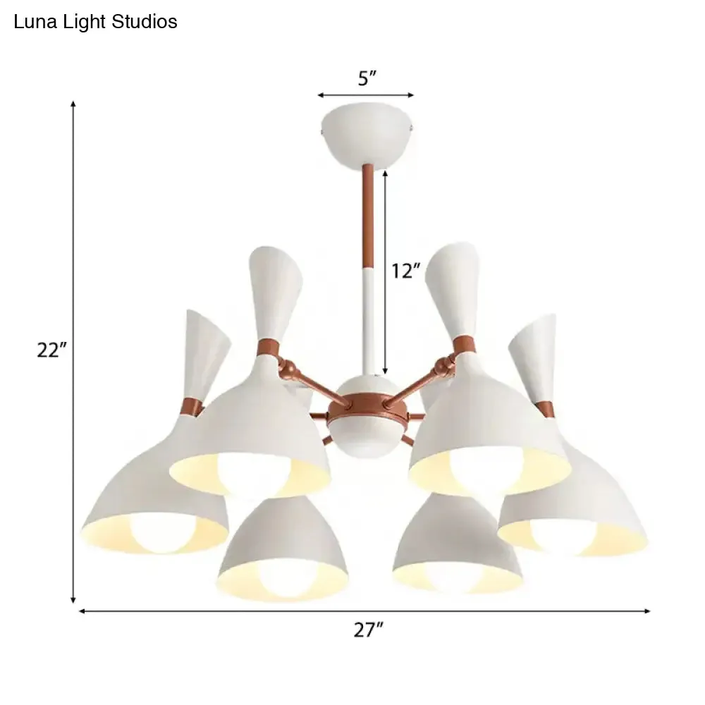 Contemporary Monochrome Kindergarten Pendant Chandelier for Living Room
