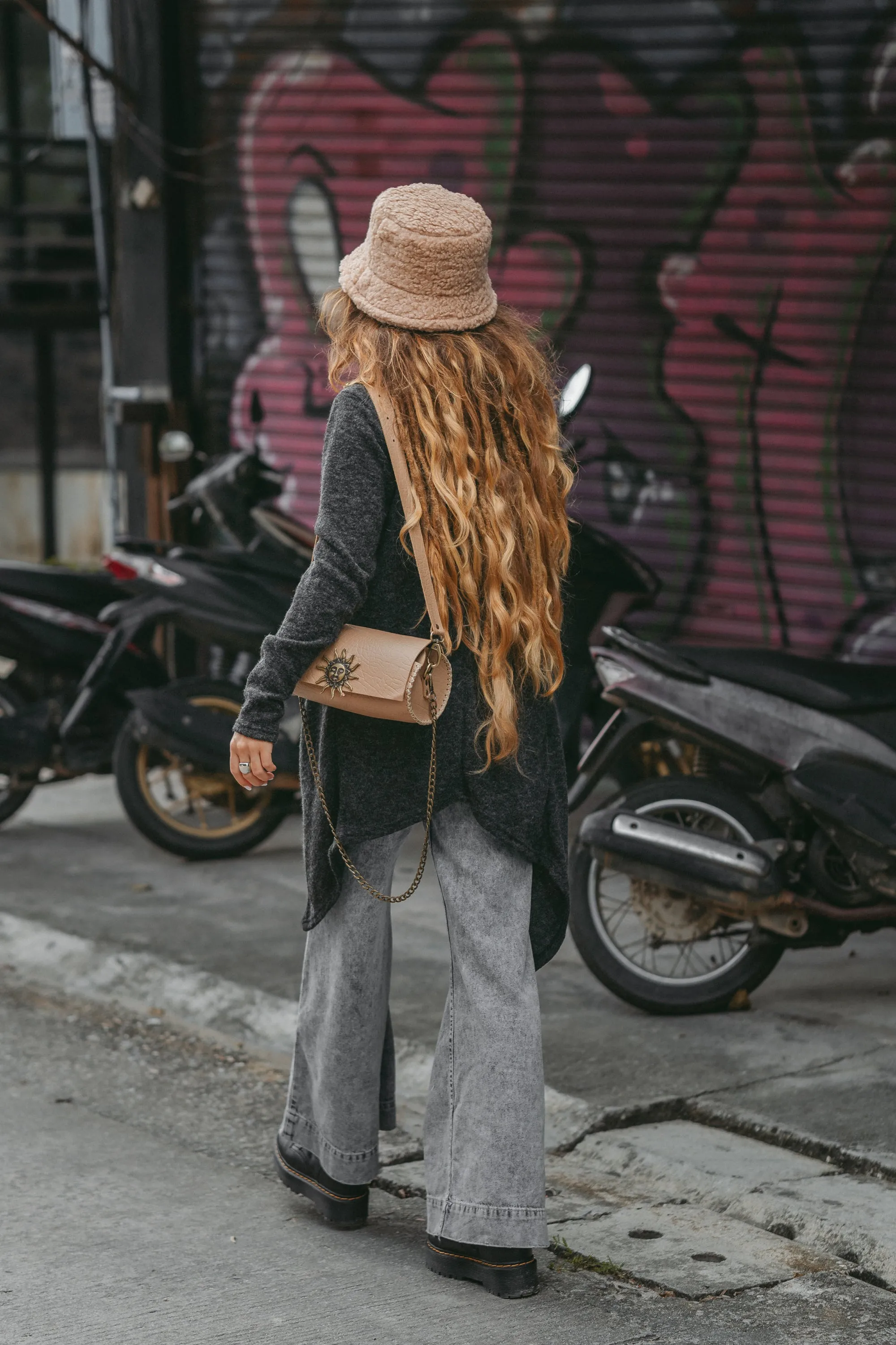 Cowl Neck Sweater Achara Charcoal