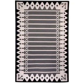 Darjeeling Flatweave Rug - Black