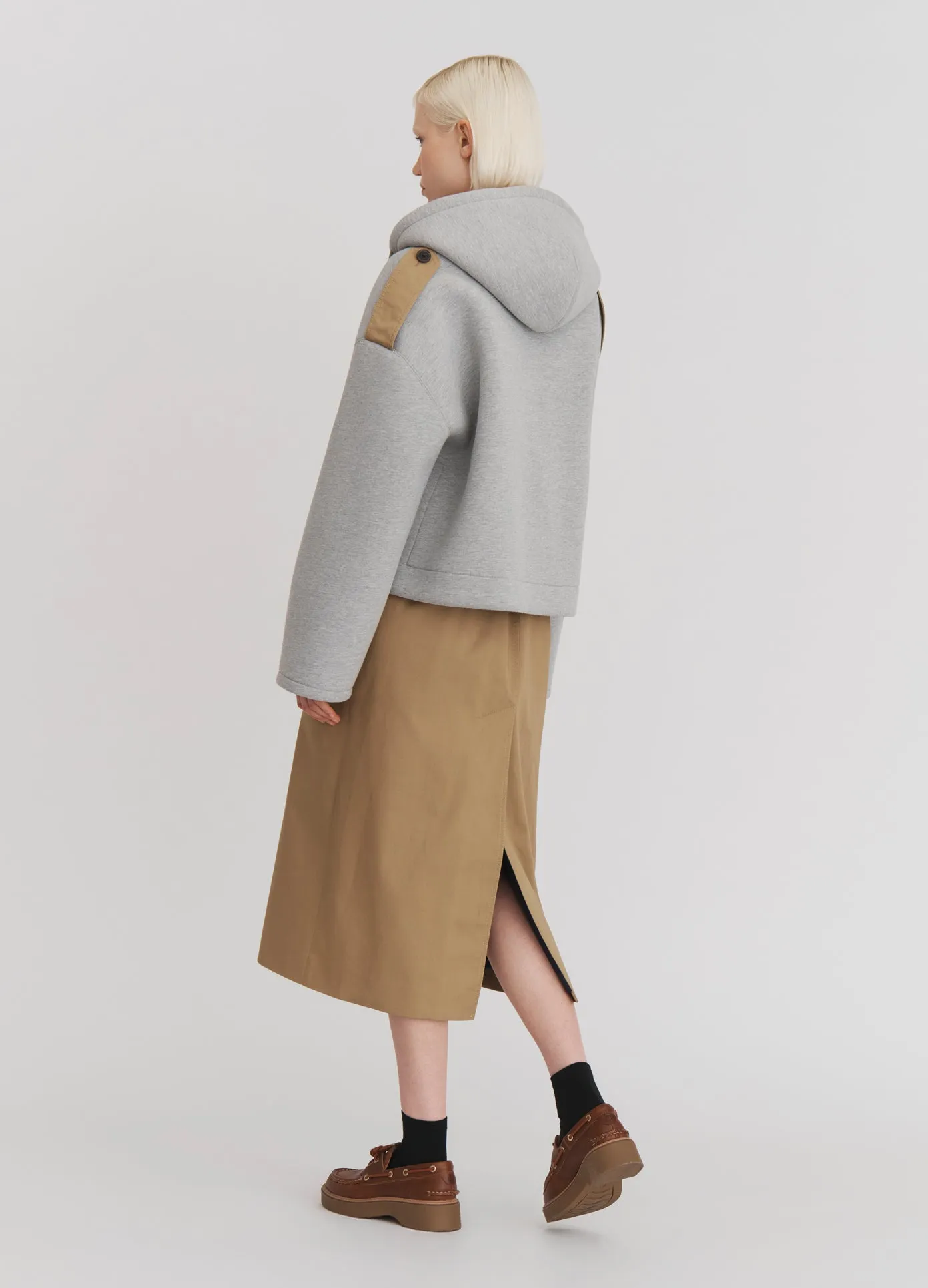 Deconstructed Combo Trench Jacket