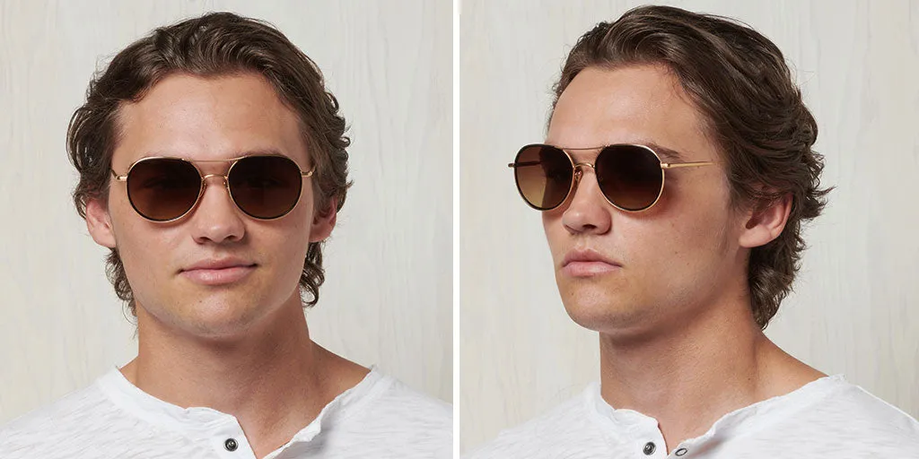 Desna | Brushed Gold / Black