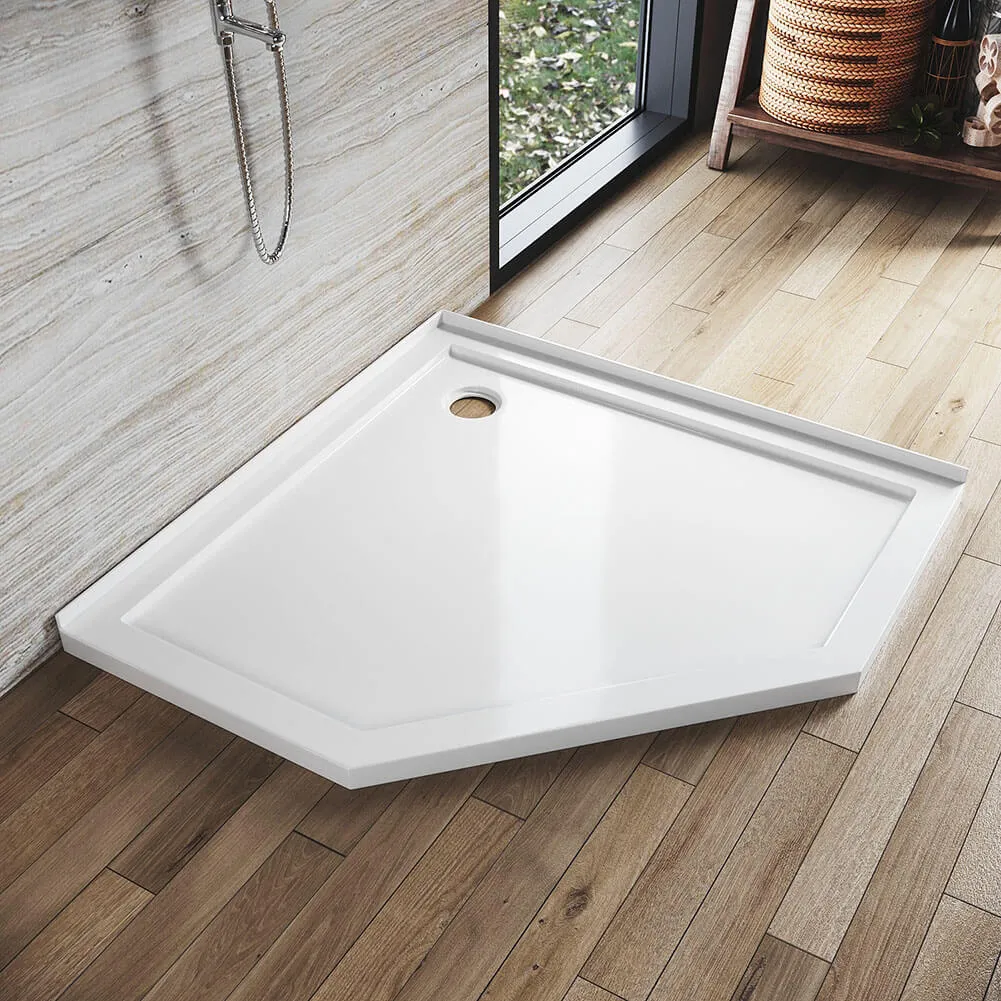 Diamond Solid Shower Base Shower Tray