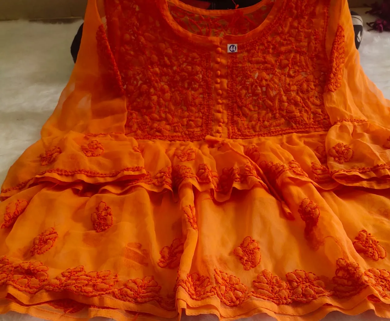 Double Layer Short Gown