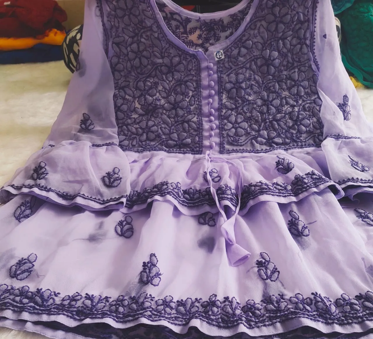 Double Layer Short Gown