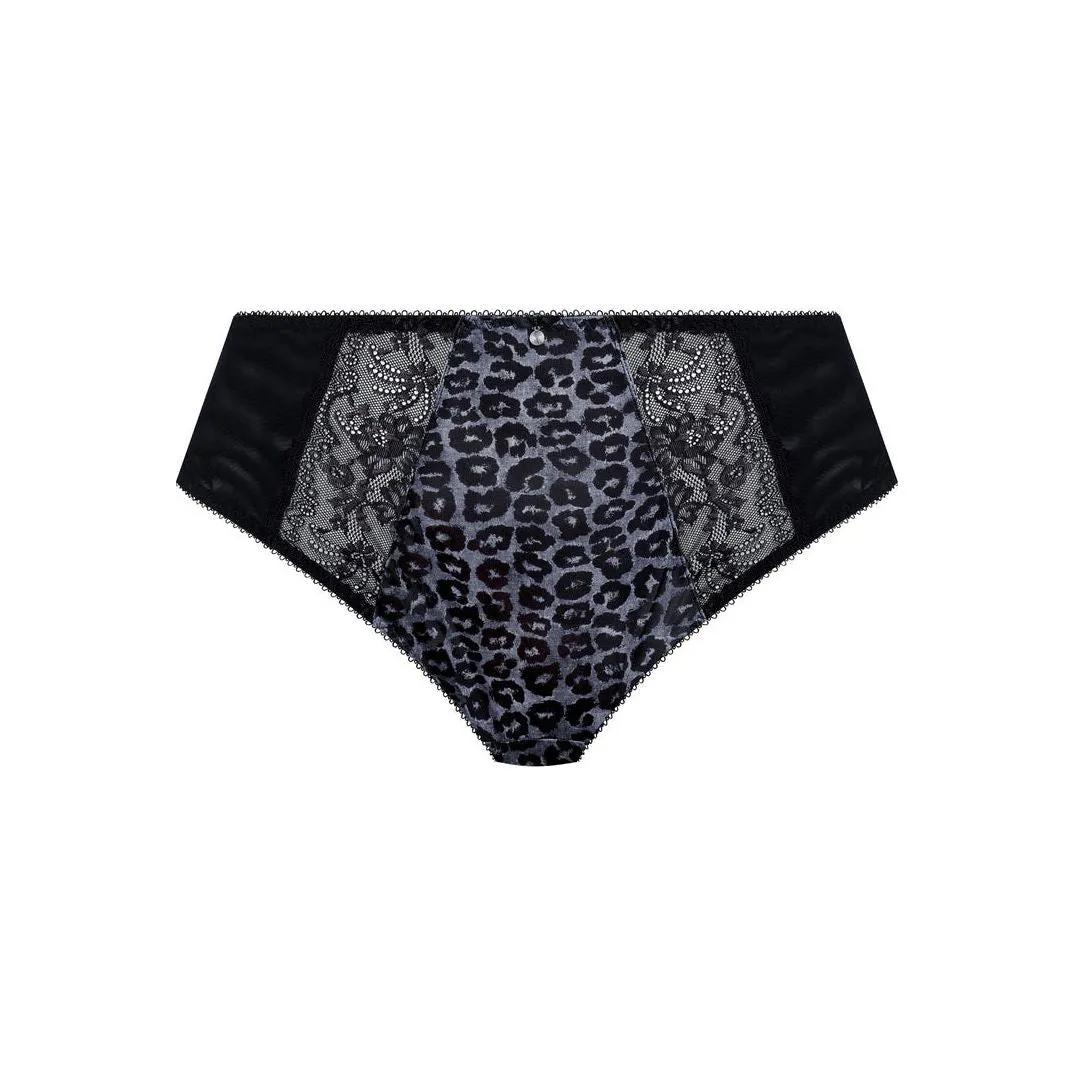 Elomi Morgan High Leg Brief - Snow Leopard