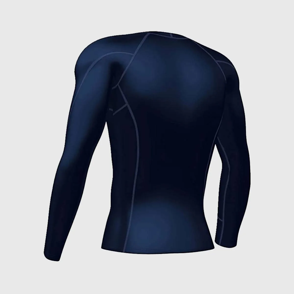 Fdx Men's Set Navy Blue Thermolinx Compression Base Layer Shirt & Leggings