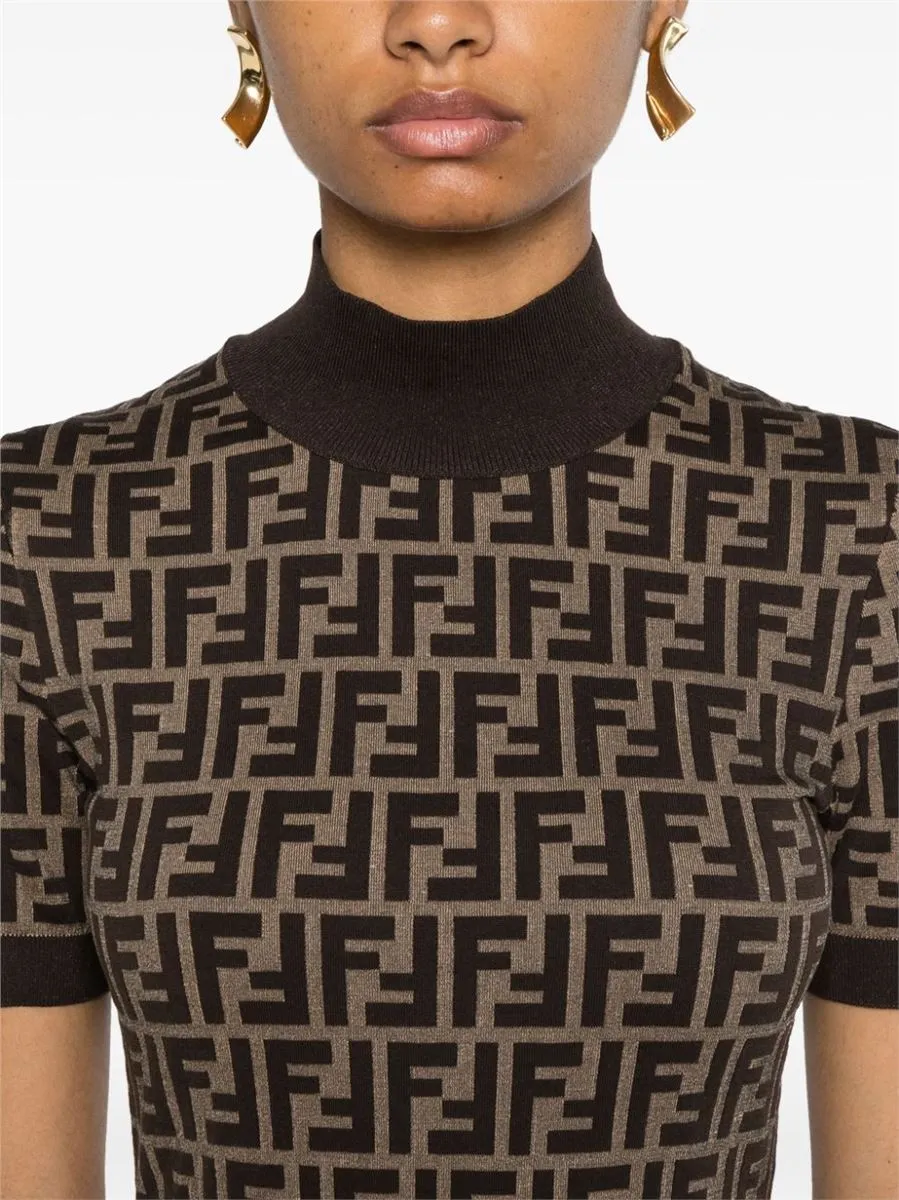 FF-JACQUARD MIDI DRESS