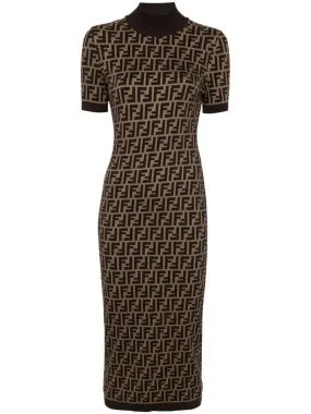 FF-JACQUARD MIDI DRESS