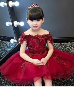 Flower Pattern Dress For Girls