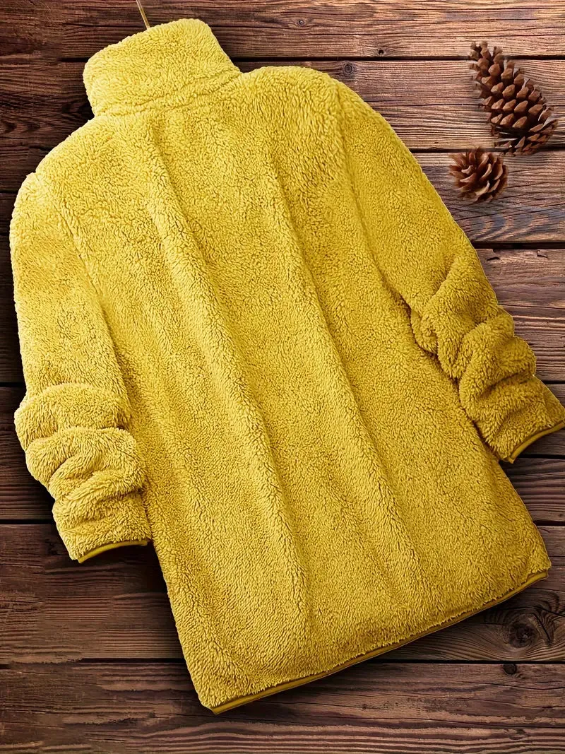 Grit Teddy Coat with Zipper