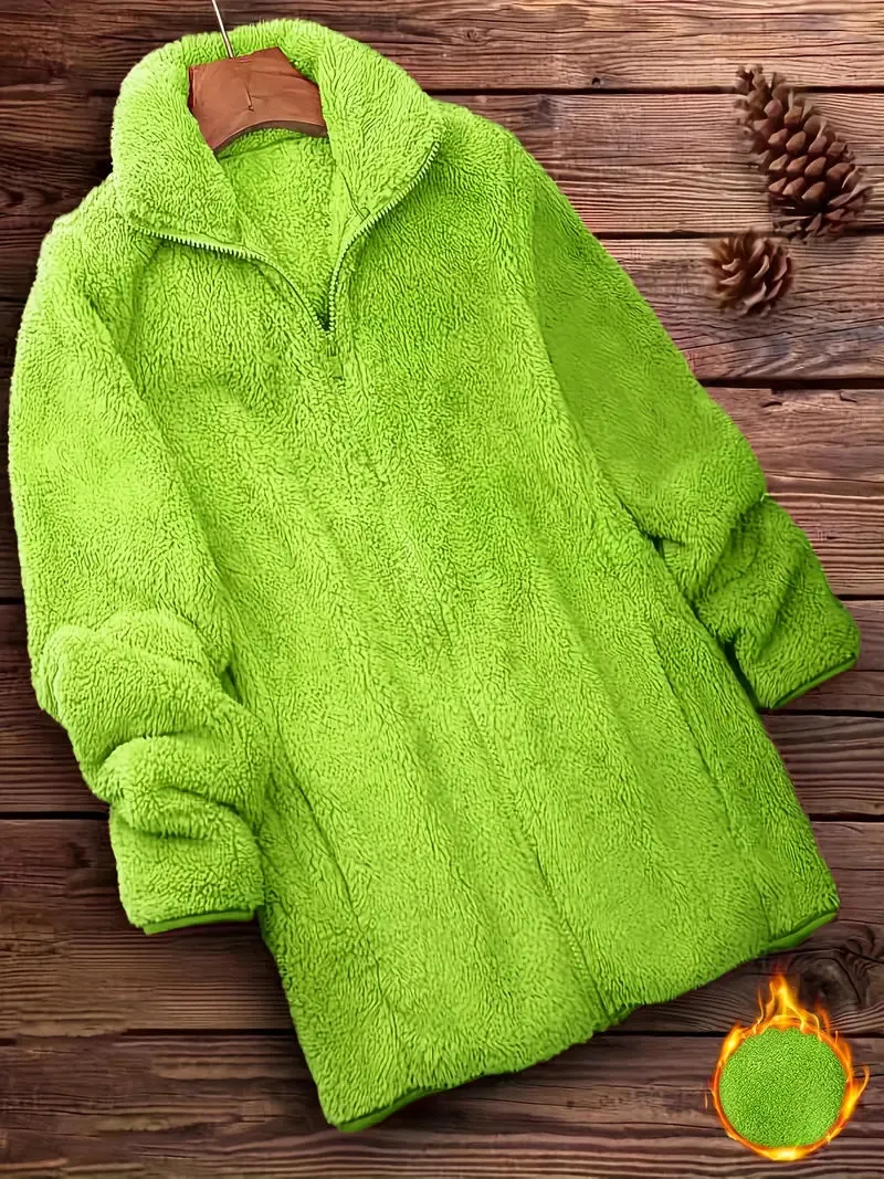 Grit Teddy Coat with Zipper