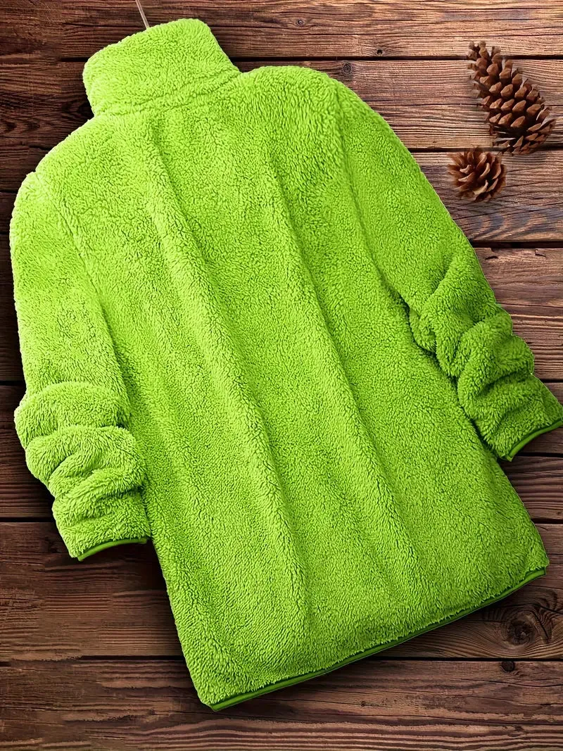 Grit Teddy Coat with Zipper