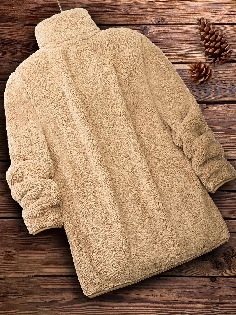 Grit Teddy Coat with Zipper
