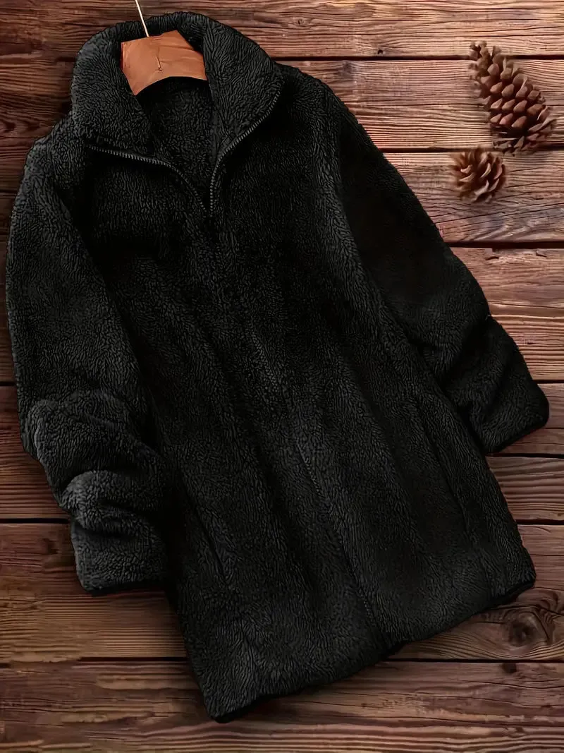 Grit Teddy Coat with Zipper