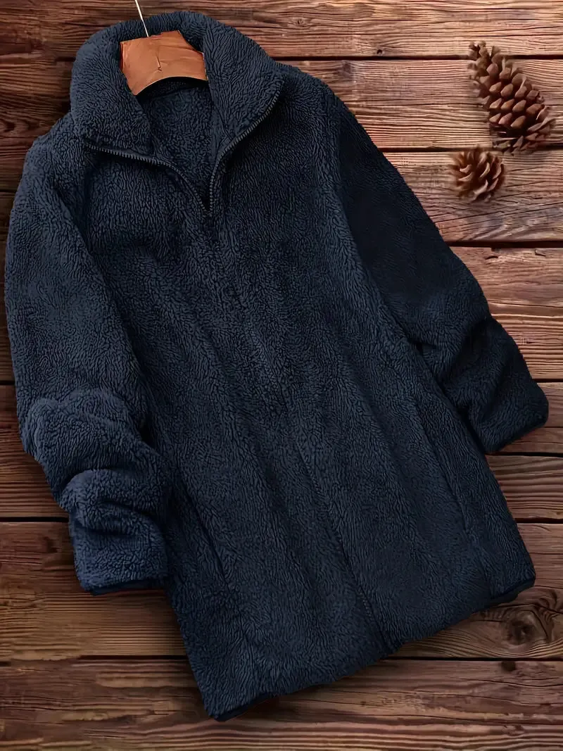 Grit Teddy Coat with Zipper