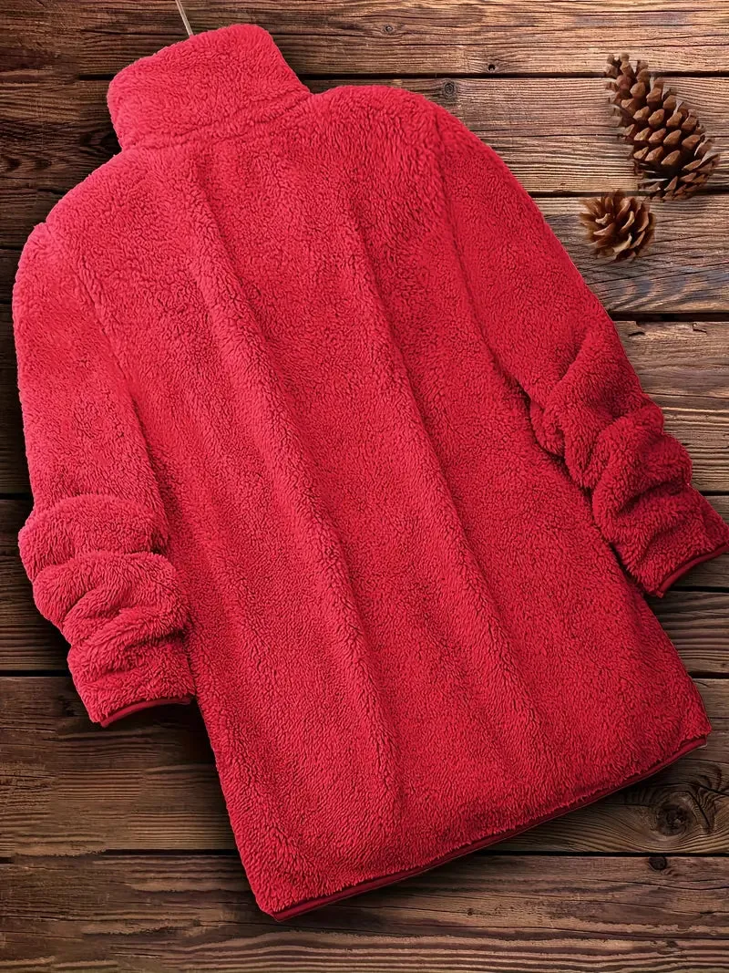 Grit Teddy Coat with Zipper