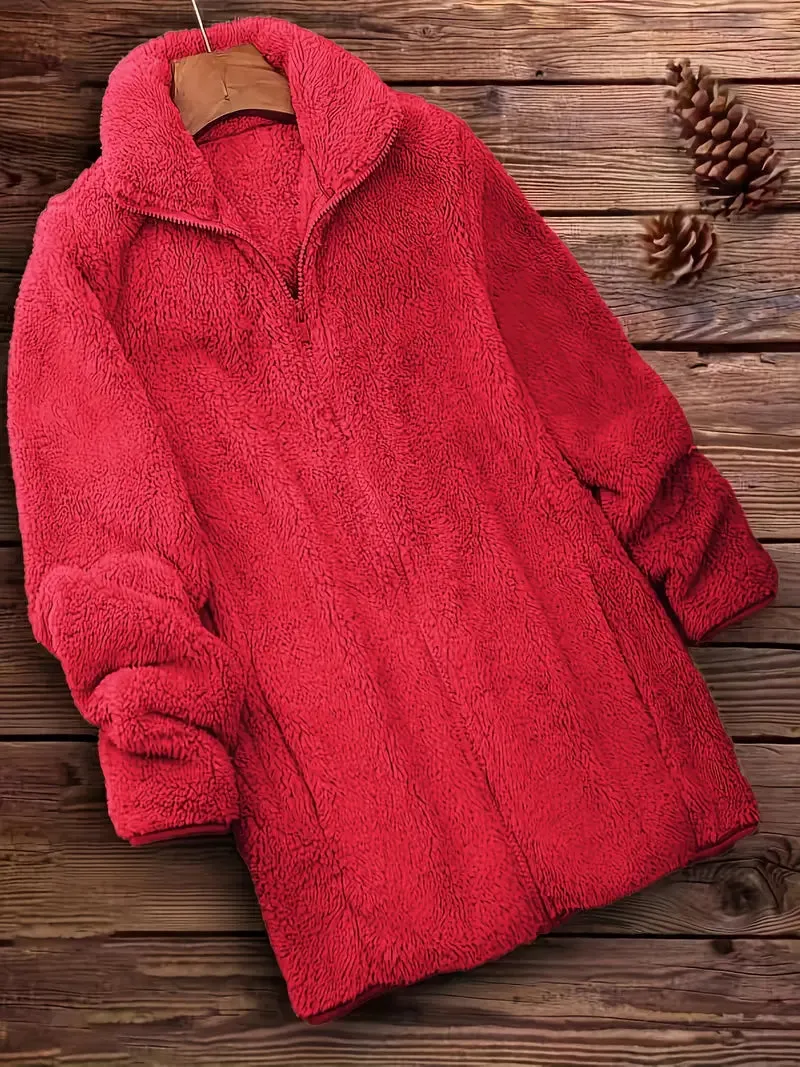 Grit Teddy Coat with Zipper