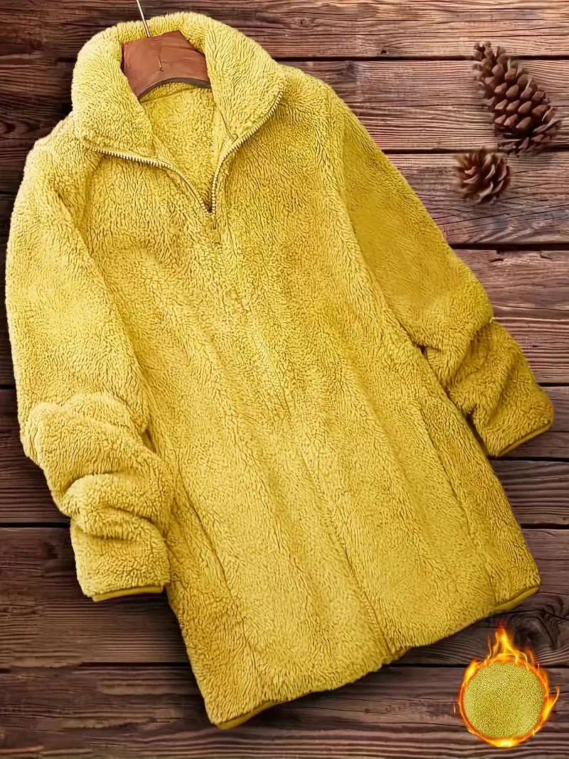 Grit Teddy Coat with Zipper