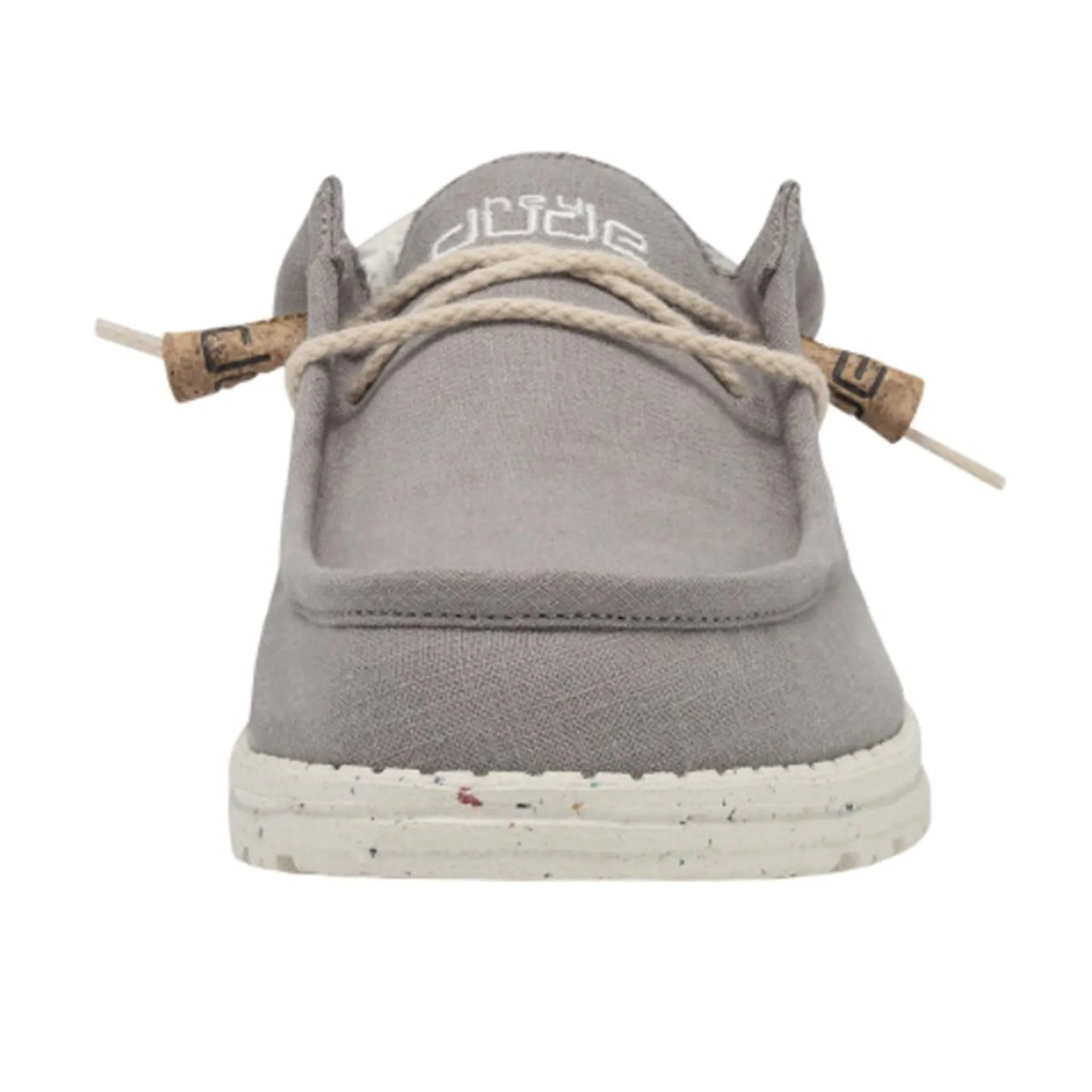 Hey Dude Men's Wally Linen Natural Grey Casual Shoe
