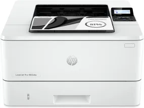 HP LaserJet Pro 4003dw Printer - Duplex, Wireless, Print: up to 42 ppm black, Hi-Speed USB 2.0, White- [2Z610A]