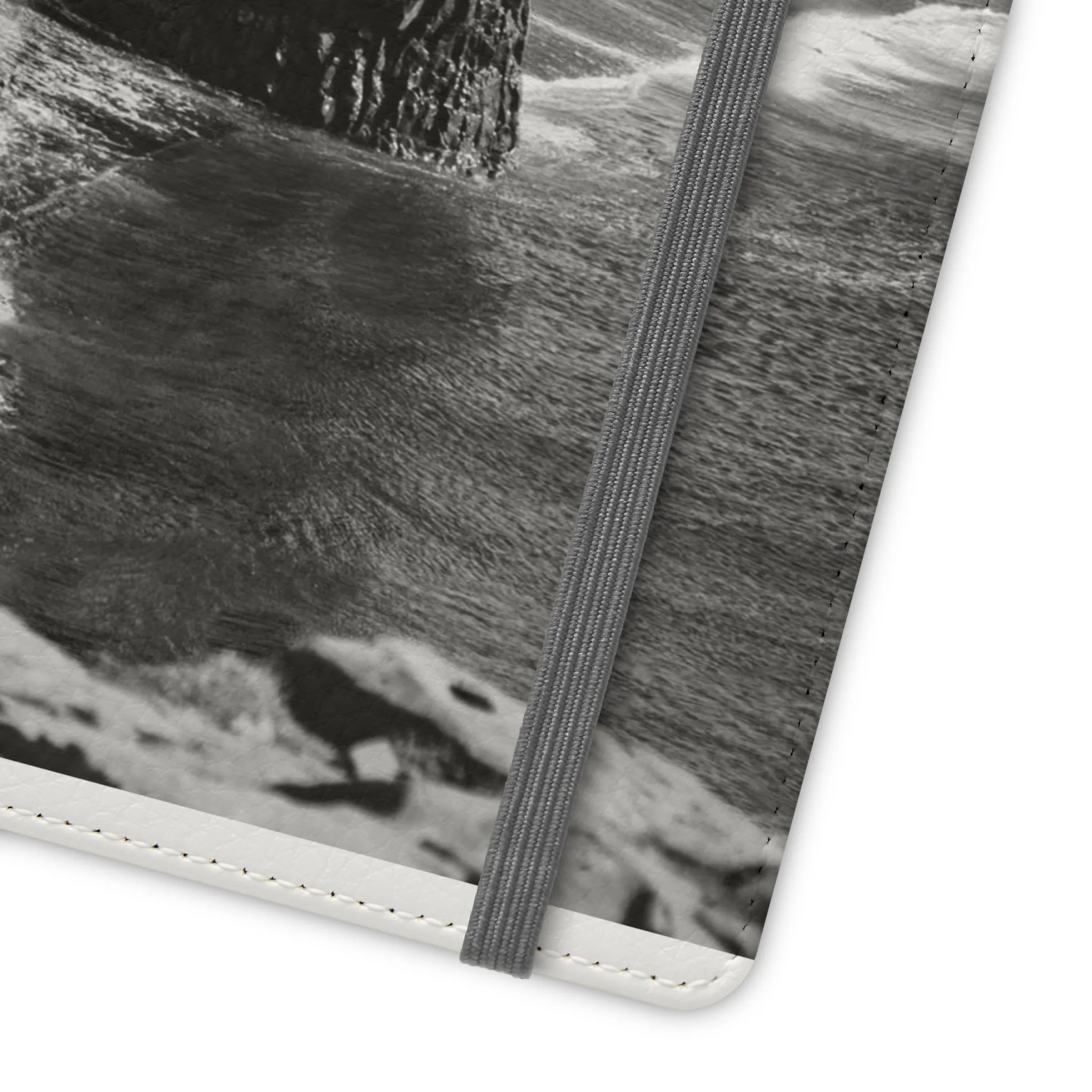 Iceland’s Black Sands in Monochrome Majesty- Flip Cases