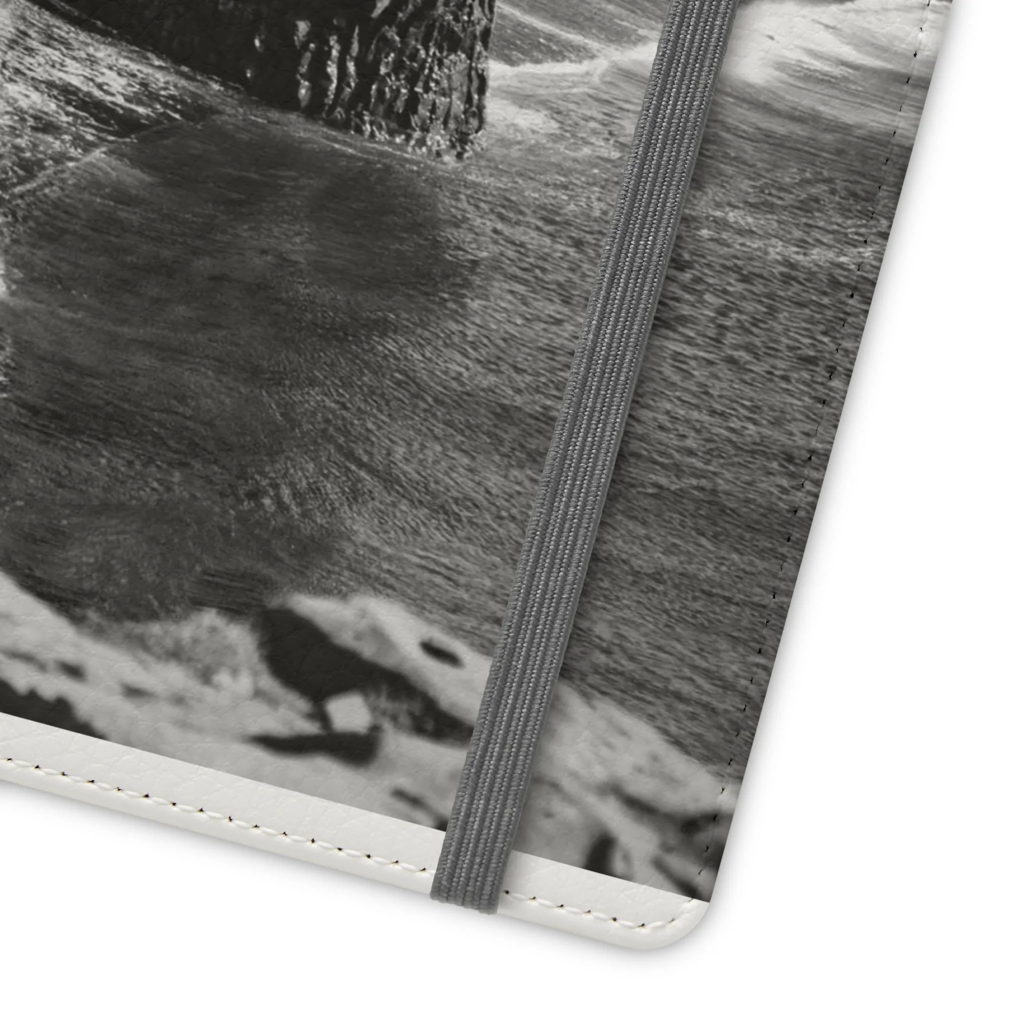 Iceland’s Black Sands in Monochrome Majesty- Flip Cases